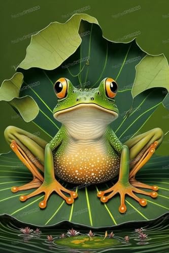 1000 Teile Holzpuzzles - Grüner Frosch - Puzzles für Erwachsene, jedes Stück ist einzigartig, perfektes Familien-Freizeitgeschenk & Geschenke - Puzzles Sammlerstücke 1000 Teile Holzpuzzles - Grüner Frosch - Puzzles für Erwachsene, jedes Stück ist einzigartig, perfektes Familien-Freizeitgeschenk & Geschenke - Puzzles Sammlerstücke von RMSGOZO