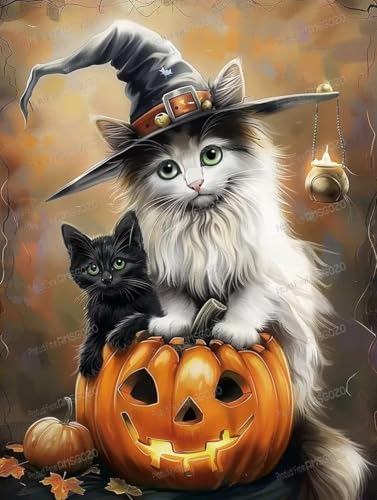 1000 Teile Holzpuzzles - Halloween Katze - Puzzles für Erwachsene, jedes Stück ist einzigartig, perfektes Familien-Freizeitgeschenk & Geschenke - Puzzles Sammlerstücke 1000 Teile Holzpuzzles - Halloween Katze - Puzzles für Erwachsene, jedes Stück ist einzigartig, perfektes Familien-Freizeitgeschenk & Geschenke - Puzzles Sammlerstücke von RMSGOZO