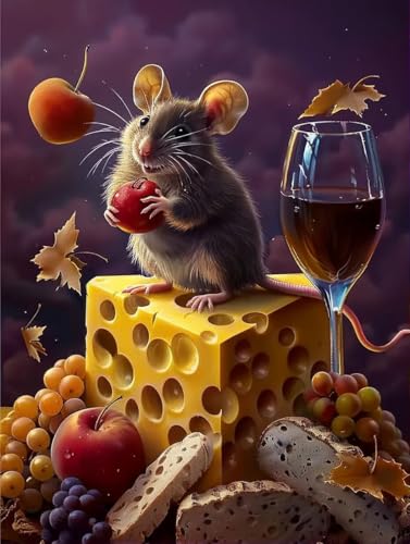 1000 Teile Holzpuzzles - Käse & Maus - Puzzles für Erwachsene, jedes Stück ist einzigartig, perfektes Familien-Freizeitgeschenk & Geschenke - Puzzles Sammlerstücke 1000 Teile Holzpuzzles - Käse & Maus - Puzzles für Erwachsene, jedes Stück ist einzigartig, perfektes Familien-Freizeitgeschenk & Geschenke - Puzzles Sammlerstücke von RMSGOZO
