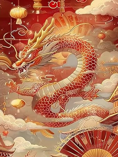 1000 Teile Holzpuzzles - Roter chinesischer Drache - Puzzles für Erwachsene, jedes Stück ist einzigartig, perfektes Familien-Freizeitgeschenk & Geschenke - Puzzles Sammlerstücke 1000 Teile Holzpuzzles - Roter chinesischer Drache - Puzzles für Erwachsene, jedes Stück ist einzigartig, perfektes Familien-Freizeitgeschenk & Geschenke - Puzzles Sammlerstücke von RMSGOZO