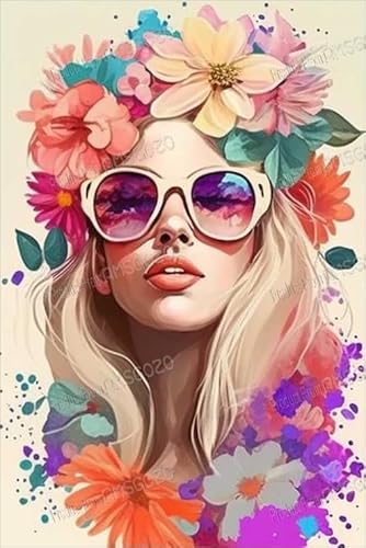 1000 Teile Holzpuzzles für Erwachsene - Blume Sonnenbrille Mädchen - Freizeitgeschenk für alle - Bestes Geschenk für Geburtstagsfeier - Stressfreies Starterpuzzle für Erwachsene Anfänger 1000 Teile Holzpuzzles für Erwachsene - Blume Sonnenbrille Mädchen - Freizeitgeschenk für alle - Bestes Geschenk für Geburtstagsfeier - Stressfreies Starterpuzzle für Erwachsene Anfänger von RMSGOZO