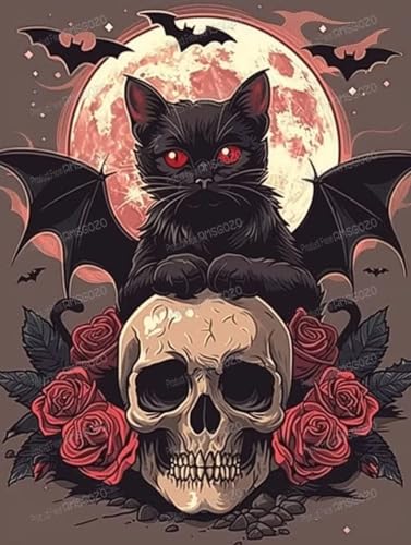 1000 Teile Holzpuzzles für Erwachsene - Magische schwarze Katze & Schädel - Freizeitgeschenk für alle - Bestes Geschenk für Geburtstagsfeier - Stressfreies Starterpuzzle für Erwachsene Anfänger 1000 Teile Holzpuzzles für Erwachsene - Magische schwarze Katze & Schädel - Freizeitgeschenk für alle - Bestes Geschenk für Geburtstagsfeier - Stressfreies Starterpuzzle für Erwachsene Anfänger von RMSGOZO