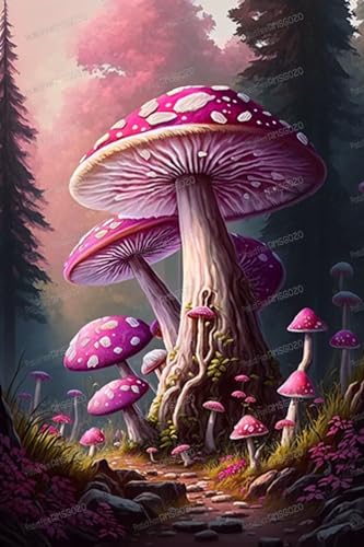 1000 Teile Holzpuzzles für Erwachsene - Vintage Rosa Pilz - Freizeitgeschenk für alle - Bestes Geschenk für Geburtstagsfeier - Stressfreies Starterpuzzle für Erwachsene Anfänger 1000 Teile Holzpuzzles für Erwachsene - Vintage Rosa Pilz - Freizeitgeschenk für alle - Bestes Geschenk für Geburtstagsfeier - Stressfreies Starterpuzzle für Erwachsene Anfänger von RMSGOZO