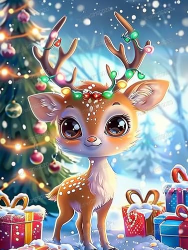 1000 Teile Holzpuzzles für Erwachsene - Weihnachtsblume Hirsch - Freizeitgeschenk für alle - Bestes Geschenk für Geburtstagsfeier - Stressfreies Starterpuzzle für Erwachsene Anfänger von RMSGOZO