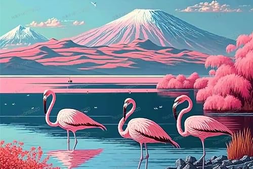 1000 Teile Puzzle für Anfänger & Kinder, Mt. Fuji Flamingo Puzzles Cartoon Artworks Jigsaw Puzzles - Intellektuelles Spiel Dekompression Spielzeug Teenager Kinder Geschenke für Raumdekor Theater Dekor 1000 Teile Puzzle für Anfänger & Kinder, Mt. Fuji Flamingo Puzzles Cartoon Artworks Jigsaw Puzzles - Intellektuelles Spiel Dekompression Spielzeug Teenager Kinder Geschenke für Raumdekor Theater Dekor von RMSGOZO
