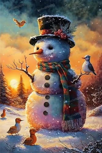 1000 Teile Puzzle für Kinder Erwachsene, Vintage Sonnenuntergang Schneemann Holzpuzzles, beliebtesten Freizeitaktivitäten - Exquisite Puzzles, tolle Geschenke für Puzzle-Liebhaber von RMSGOZO