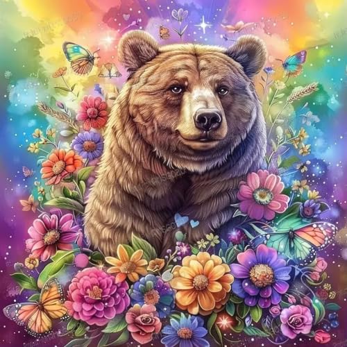 1000 Teile Puzzles für Erwachsene – Buntes Blumenbär-Holzpuzzle für Erwachsene und Anfänger, Entspannen Sie sich vom Alltag, für Familien-Bindungsaktivitäten 1000 Teile Puzzles für Erwachsene – Buntes Blumenbär-Holzpuzzle für Erwachsene und Anfänger, Entspannen Sie sich vom Alltag, für Familien-Bindungsaktivitäten von RMSGOZO