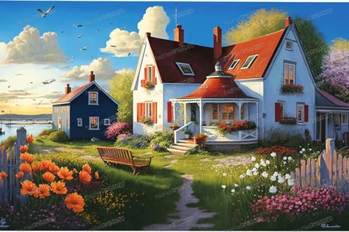 1000 Teile Puzzles für Erwachsene – Frühlingsblumen-Hof-Holzpuzzle für Anfänger, Entspannen Sie sich vom täglichen Leben, Spielzeug für Familien-Bindungsaktivitäten 1000 Teile Puzzles für Erwachsene – Frühlingsblumen-Hof-Holzpuzzle für Anfänger, Entspannen Sie sich vom täglichen Leben, Spielzeug für Familien-Bindungsaktivitäten von RMSGOZO