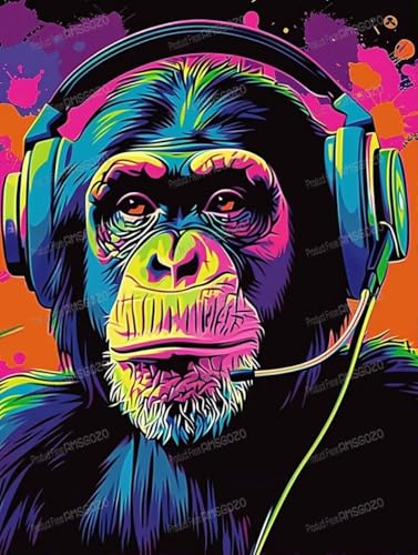 1000 Teile Puzzles für Erwachsene - Orang-Utan Hören Musik Holzpuzzle für Erwachsene Anfänger, Entspannen Sie sich vom täglichen Leben, für Familien-Bindungsaktivitäten 1000 Teile Puzzles für Erwachsene - Orang-Utan Hören Musik Holzpuzzle für Erwachsene Anfänger, Entspannen Sie sich vom täglichen Leben, für Familien-Bindungsaktivitäten von RMSGOZO