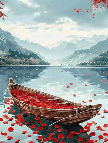 1000 Teile Puzzles für Erwachsene - Rote Rose Boot Holzpuzzle für Erwachsene Anfänger, Entspannen Sie sich vom täglichen Leben, für Familien-Bindungsaktivitäten 1000 Teile Puzzles für Erwachsene - Rote Rose Boot Holzpuzzle für Erwachsene Anfänger, Entspannen Sie sich vom täglichen Leben, für Familien-Bindungsaktivitäten von RMSGOZO