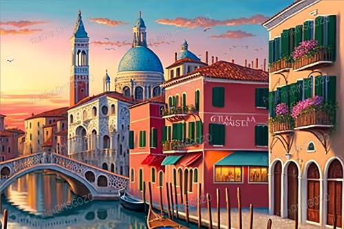 1000 Teile RMSGOZO Venedig Town Puzzles für Erwachsene - Sonnenuntergang Stadtbild Puzzles, für Familie Eltern-Kind-Interaktion & Geschenke 1000 Teile RMSGOZO Venedig Town Puzzles für Erwachsene - Sonnenuntergang Stadtbild Puzzles, für Familie Eltern-Kind-Interaktion & Geschenke von RMSGOZO