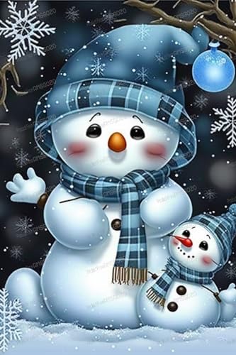 1000-teiliges Cartoon-Puzzle für Kinder und Erwachsene, niedlicher blauer Schneemann, Holzpuzzles, beliebteste Freizeitaktivitäten, exquisite Puzzles, tolles Geschenk für Puzzle-Liebhaber, 50,8 x 76,2 von RMSGOZO
