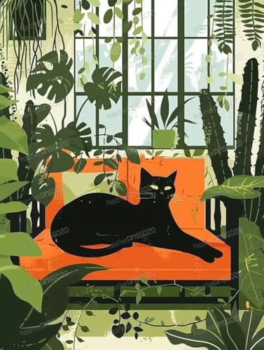 1000-teiliges Puzzle, abstraktes Sofa, schwarze Katze, lustiges Familien-Puzzle, 50,8 x 76,2 cm, recycelbare Holz-Puzzleteile, Lieblingsraumdekoration oder Geschenke 1000-teiliges Puzzle, abstraktes Sofa, schwarze Katze, lustiges Familien-Puzzle, 50,8 x 76,2 cm, recycelbare Holz-Puzzleteile, Lieblingsraumdekoration oder Geschenke von RMSGOZO