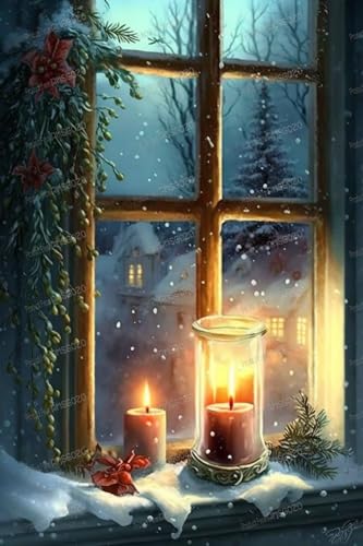 1000-teiliges Puzzle für Kinder und Erwachsene, Fensterbank-Kerzen-Holzpuzzles, beliebtesten Freizeitaktivitäten, exquisite Puzzles, tolle Geschenke für Puzzle-Liebhaber von RMSGOZO