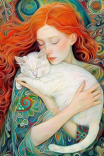 120 Stück Holzpuzzles für Erwachsene - Vintage Weiße Katze Mädchen - Freizeitgeschenk für alle - Bestes Geschenk für Geburtstagsfeier - Stressfreies Starterpuzzle für Erwachsene Anfänger 120 Stück Holzpuzzles für Erwachsene - Vintage Weiße Katze Mädchen - Freizeitgeschenk für alle - Bestes Geschenk für Geburtstagsfeier - Stressfreies Starterpuzzle für Erwachsene Anfänger von RMSGOZO