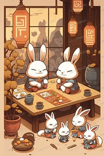 200 Teile Tierpuzzle für Anfänger, Häschen Restaurant Puzzles Cartoon Artworks Jigsaw Puzzles - Intellektuelles Spiel Dekompression Spielzeug Kinder Geschenke für Raumdekor Wanddekoration 200 Teile Tierpuzzle für Anfänger, Häschen Restaurant Puzzles Cartoon Artworks Jigsaw Puzzles - Intellektuelles Spiel Dekompression Spielzeug Kinder Geschenke für Raumdekor Wanddekoration von RMSGOZO
