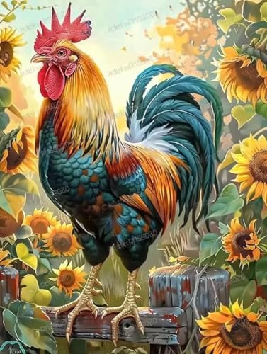 300 Stück Holzpuzzles für Erwachsene - Sonnenblumen-Hahn - Freizeitgeschenk für alle - Bestes Geschenk für Geburtstagsfeier - Stressfreies Starterpuzzle für Erwachsene Anfänger 300 Stück Holzpuzzles für Erwachsene - Sonnenblumen-Hahn - Freizeitgeschenk für alle - Bestes Geschenk für Geburtstagsfeier - Stressfreies Starterpuzzle für Erwachsene Anfänger von RMSGOZO