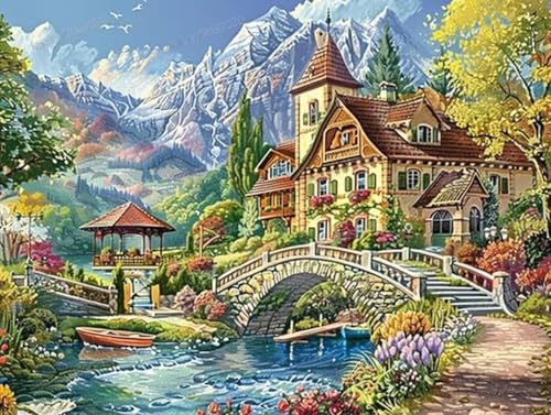 300 Teile Holzpuzzles für Erwachsene - Traumhaftes Bergschloss - Freizeitgeschenk für alle - Bestes Geschenk für Geburtstagsfeier - Stressfreies Starterpuzzle für Erwachsene Anfänger 300 Teile Holzpuzzles für Erwachsene - Traumhaftes Bergschloss - Freizeitgeschenk für alle - Bestes Geschenk für Geburtstagsfeier - Stressfreies Starterpuzzle für Erwachsene Anfänger von RMSGOZO