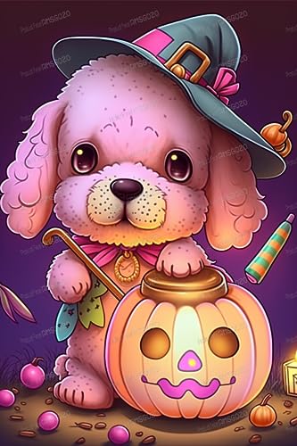 500 Stück Puzzle für Erwachsene und Kinder, Kürbislampe, rosa Welpe, Cartoon-Tierpuzzle, intellektuelles Lernspielzeug, Sammlerstück, für Dekoration 500 Stück Puzzle für Erwachsene und Kinder, Kürbislampe, rosa Welpe, Cartoon-Tierpuzzle, intellektuelles Lernspielzeug, Sammlerstück, für Dekoration von RMSGOZO