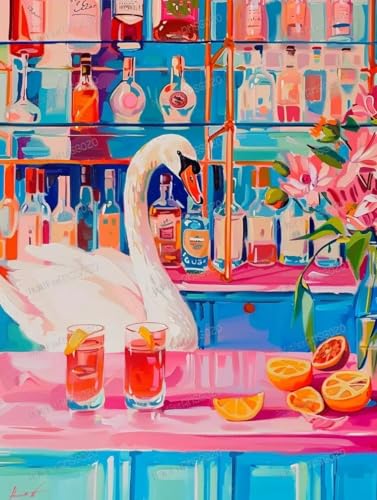 500 Teile Holzpuzzles - Cartoon Bar Swan - Puzzles für Erwachsene, jedes Stück ist einzigartig, perfektes Familien-Freizeitgeschenk & Geschenke - Puzzles Sammlerstücke 500 Teile Holzpuzzles - Cartoon Bar Swan - Puzzles für Erwachsene, jedes Stück ist einzigartig, perfektes Familien-Freizeitgeschenk & Geschenke - Puzzles Sammlerstücke von RMSGOZO