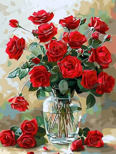500 Teile Holzpuzzles - Rote Rose Blumenarrangement - Puzzles für Erwachsene, jedes Stück ist einzigartig, perfektes Familien-Freizeitgeschenk & Geschenke - Puzzles Sammlerstücke 500 Teile Holzpuzzles - Rote Rose Blumenarrangement - Puzzles für Erwachsene, jedes Stück ist einzigartig, perfektes Familien-Freizeitgeschenk & Geschenke - Puzzles Sammlerstücke von RMSGOZO