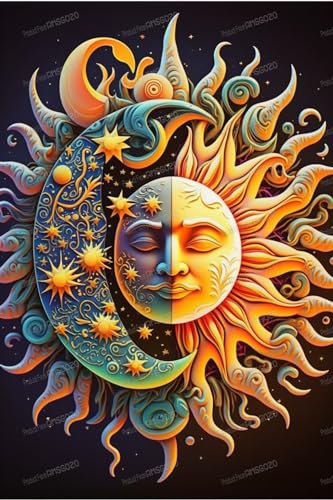 500 Teile Puzzles für Erwachsene Kinder – Abstrakter Sonne & Mond Gott – Cartoon-Puzzle 500 Teile für jedes Alter – jedes Stück ist einzigartig – Beste Geschenke für Party – Übung Gehirn Power Toys 500 Teile Puzzles für Erwachsene Kinder – Abstrakter Sonne & Mond Gott – Cartoon-Puzzle 500 Teile für jedes Alter – jedes Stück ist einzigartig – Beste Geschenke für Party – Übung Gehirn Power Toys von RMSGOZO