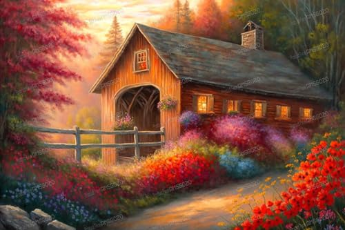 500 Teile Puzzles für Erwachsene - Vintage Sonnenuntergang Garten Holzpuzzle für Erwachsene Anfänger, Entspannen Sie sich vom täglichen Leben, für Familien-Bindungsaktivitäten 500 Teile Puzzles für Erwachsene - Vintage Sonnenuntergang Garten Holzpuzzle für Erwachsene Anfänger, Entspannen Sie sich vom täglichen Leben, für Familien-Bindungsaktivitäten von RMSGOZO