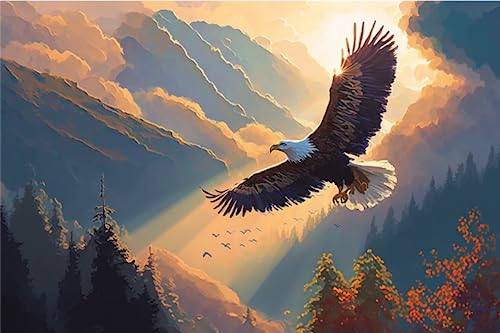500 Teile RMSGOZO Sonnenuntergang Adler Puzzles für Erwachsene - Waldlandschaft & Tierpuzzles, Familie Eltern-Kind-Interaktion & Geschenke 500 Teile RMSGOZO Sonnenuntergang Adler Puzzles für Erwachsene - Waldlandschaft & Tierpuzzles, Familie Eltern-Kind-Interaktion & Geschenke von RMSGOZO