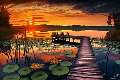 70 Teile RMSGOZO Sonnenuntergang Teich Puzzles für Erwachsene - Sommerlandschaft Puzzles, für Familie Eltern-Kind-Interaktion & Geschenke 70 Teile RMSGOZO Sonnenuntergang Teich Puzzles für Erwachsene - Sommerlandschaft Puzzles, für Familie Eltern-Kind-Interaktion & Geschenke von RMSGOZO