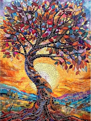Abstraktes Holzpuzzle mit Sonnenuntergang-Baum, 500 Teile – 500-teiliges Puzzle, 38,1 x 50,8 cm, lustige Indoor-Aktivität, Geschenkposter, Geduldsteigerung, Stressabbau-Geschenke Abstraktes Holzpuzzle mit Sonnenuntergang-Baum, 500 Teile – 500-teiliges Puzzle, 38,1 x 50,8 cm, lustige Indoor-Aktivität, Geschenkposter, Geduldsteigerung, Stressabbau-Geschenke von RMSGOZO