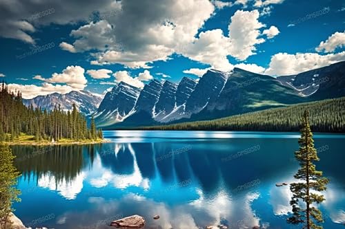 Blue Mountain Lake 70 Teile Puzzles - Landschaft Puzzle für Anfänger, jedes Stück ist einzigartig, beste Geschenke für Familie Blue Mountain Lake 70 Teile Puzzles - Landschaft Puzzle für Anfänger, jedes Stück ist einzigartig, beste Geschenke für Familie von RMSGOZO