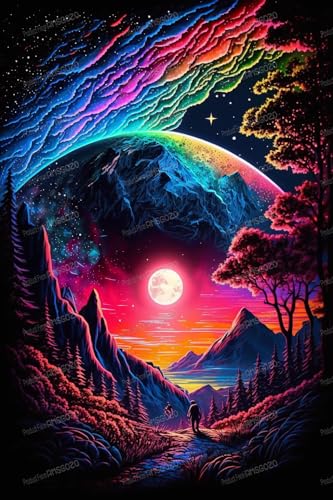 Bunte Berge und Mond, 1000-teiliges Puzzle für Erwachsene, Landschaft, 1000-teiliges Puzzle, Entspannen Sie sich vom Alltag, für Familie, Eltern-Kind-Aktivitäten, Spielzeug, 50,8 x 76,2 cm Bunte Berge und Mond, 1000-teiliges Puzzle für Erwachsene, Landschaft, 1000-teiliges Puzzle, Entspannen Sie sich vom Alltag, für Familie, Eltern-Kind-Aktivitäten, Spielzeug, 50,8 x 76,2 cm von RMSGOZO