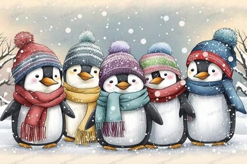 Bunte Pinguine, Holz-Puzzle, 1000 Teile, 1000 Teile, 50,8 x 76,2 cm, lustige Indoor-Aktivität, Geschenkposter, Geduldsteigerung, Stressabbau-Geschenke Bunte Pinguine, Holz-Puzzle, 1000 Teile, 1000 Teile, 50,8 x 76,2 cm, lustige Indoor-Aktivität, Geschenkposter, Geduldsteigerung, Stressabbau-Geschenke von RMSGOZO