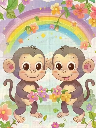 Cartoon Cute Monkeys Wooden Jigsaw Puzzles 1000 Pieces - 1000 Piece Jigsaw Puzzle 20 X 30 Inches, Fun Indoor Activity - Gift Poster, Geduld Enhancing Stress Relief Gifts Cartoon Cute Monkeys Wooden Jigsaw Puzzles 1000 Pieces - 1000 Piece Jigsaw Puzzle 20 X 30 Inches, Fun Indoor Activity - Gift Poster, Geduld Enhancing Stress Relief Gifts von RMSGOZO