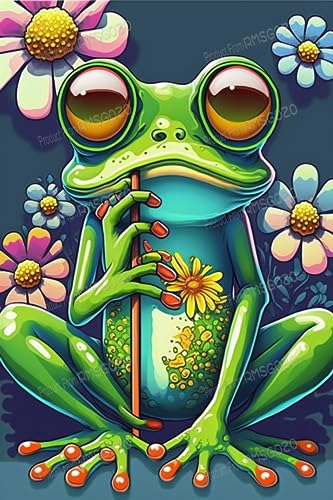 Cartoon Grüner Frosch 70 Teile Puzzles - Cartoon Blume Tier Puzzle für Anfänger, jedes Stück ist einzigartig, beste Geschenke für Familie Cartoon Grüner Frosch 70 Teile Puzzles - Cartoon Blume Tier Puzzle für Anfänger, jedes Stück ist einzigartig, beste Geschenke für Familie von RMSGOZO