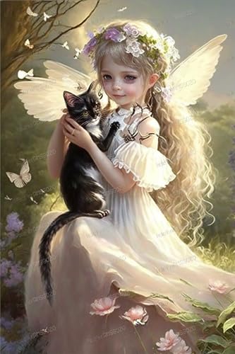 Elfenmädchen umarmt schwarze Katze 1000 Teile Puzzles Cartoon Holzpuzzle für Kinder aus umweltfreundlichen Materialien jedes Stück ist einzigartig für Wanddekoration Geschenke Elfenmädchen umarmt schwarze Katze 1000 Teile Puzzles Cartoon Holzpuzzle für Kinder aus umweltfreundlichen Materialien jedes Stück ist einzigartig für Wanddekoration Geschenke von RMSGOZO