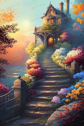 Erwachsene 1000 Teile Puzzles, Blumenpavillon Puzzle 1000 Teile für Erwachsene Anfänger - Wunderschön geschnitten - Jedes Stück ist einzigartig - Tolles Geschenk für Puzzle-Enthusiasten Raumdekor von RMSGOZO
