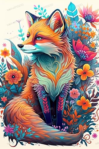 Floral Fox 500 Teile Puzzle-Box 38,1 x 50,8 cm – Cartoon-Tier-Puzzle – mit Alphabet auf der Rückseite und Poster, beste Wahl für Erwachsene zum Entspannen oder als Geschenk Floral Fox 500 Teile Puzzle-Box 38,1 x 50,8 cm – Cartoon-Tier-Puzzle – mit Alphabet auf der Rückseite und Poster, beste Wahl für Erwachsene zum Entspannen oder als Geschenk von RMSGOZO