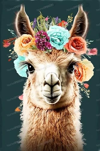Flower Alpaca 200 Teile Puzzles für Erwachsene – Tierkunst-Puzzle für Gehirnspiel- und Puzzle-Enthusiasten – Originaldesign 25,4 x 35,6 cm Flower Alpaca 200 Teile Puzzles für Erwachsene – Tierkunst-Puzzle für Gehirnspiel- und Puzzle-Enthusiasten – Originaldesign 25,4 x 35,6 cm von RMSGOZO