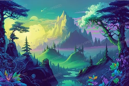 Green Mystery Forest 70 Teile Puzzles - Landschaft Puzzle für Anfänger, jedes Stück ist einzigartig, beste Geschenke für Familie Green Mystery Forest 70 Teile Puzzles - Landschaft Puzzle für Anfänger, jedes Stück ist einzigartig, beste Geschenke für Familie von RMSGOZO