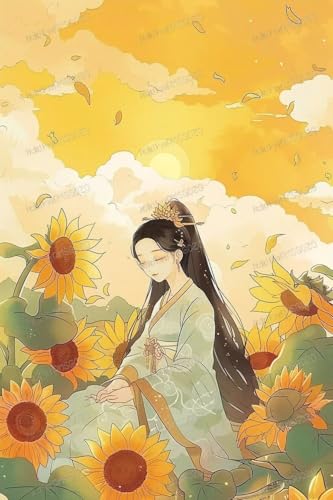 Holz-Puzzle, Motiv: Chinesische Sonnenblumenmädchen, 1000 Teile, 50,8 x 76,2 cm, lustige Indoor-Aktivität, Geschenkposter, Geduldsteigerung, Stressabbau, Geschenke Holz-Puzzle, Motiv: Chinesische Sonnenblumenmädchen, 1000 Teile, 50,8 x 76,2 cm, lustige Indoor-Aktivität, Geschenkposter, Geduldsteigerung, Stressabbau, Geschenke von RMSGOZO