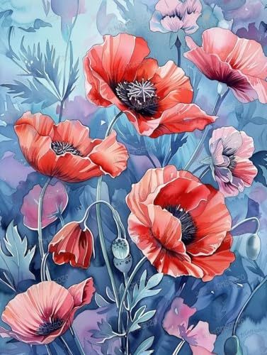 Holz-Puzzle, Motiv: rosa Mohnblumen, 1000 Teile, 50,8 x 76,2 cm, lustige Indoor-Aktivität, Geschenkposter, Geduldsteigerung, Stressabbau-Geschenke Holz-Puzzle, Motiv: rosa Mohnblumen, 1000 Teile, 50,8 x 76,2 cm, lustige Indoor-Aktivität, Geschenkposter, Geduldsteigerung, Stressabbau-Geschenke von RMSGOZO