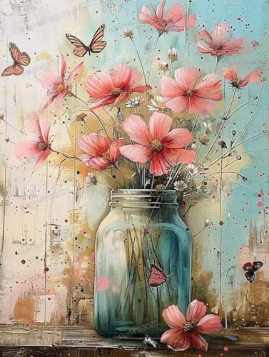 Holz-Puzzles im Vintage-Stil, rosa Blumen, 500 Teile, 500 Teile, 38,1 x 50,8 cm, lustige Indoor-Aktivität, Geschenkposter, Geduldsteigerung, Stressabbau, Geschenke Holz-Puzzles im Vintage-Stil, rosa Blumen, 500 Teile, 500 Teile, 38,1 x 50,8 cm, lustige Indoor-Aktivität, Geschenkposter, Geduldsteigerung, Stressabbau, Geschenke von RMSGOZO