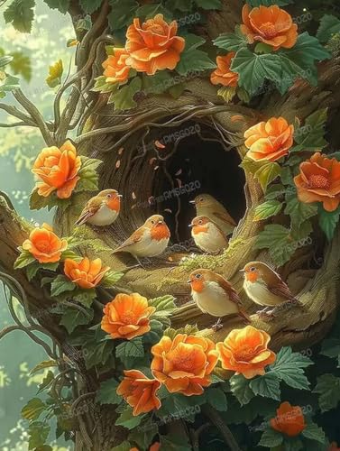 Holzpuzzle mit Blumenmotiv und Vogelhaus, 500 Teile, 38,1 x 50,8 cm, lustige Indoor-Aktivität, Geschenkposter, Geduldsteigerung, Stressabbau-Geschenke Holzpuzzle mit Blumenmotiv und Vogelhaus, 500 Teile, 38,1 x 50,8 cm, lustige Indoor-Aktivität, Geschenkposter, Geduldsteigerung, Stressabbau-Geschenke von RMSGOZO
