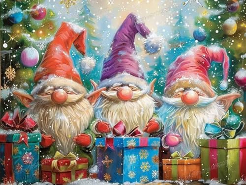 Holzpuzzle mit drei Weihnachtswichteln, 1000 Teile – 1000-teiliges Puzzle, 50,8 x 76,2 cm, lustige Indoor-Aktivität, Geschenkposter, Geduldsteigerung, Stressabbau-Geschenke Holzpuzzle mit drei Weihnachtswichteln, 1000 Teile – 1000-teiliges Puzzle, 50,8 x 76,2 cm, lustige Indoor-Aktivität, Geschenkposter, Geduldsteigerung, Stressabbau-Geschenke von RMSGOZO