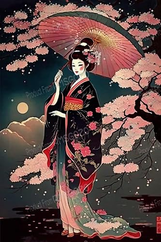 Japanischer Regenschirm Geisha 70 Teile Puzzles - Cartoon Sakura Mädchen Puzzle für Anfänger, jedes Stück ist einzigartig, beste Geschenke für Familie Japanischer Regenschirm Geisha 70 Teile Puzzles - Cartoon Sakura Mädchen Puzzle für Anfänger, jedes Stück ist einzigartig, beste Geschenke für Familie von RMSGOZO