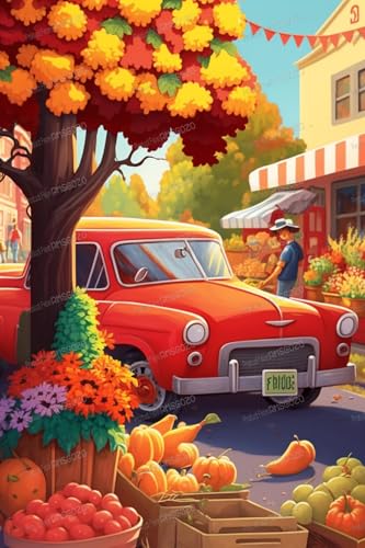 Morning Fruit Market Holzpuzzles 500 Teile Puzzle 38,1 x 50,8 cm – Cartoon 500 Teile Puzzle mit Alphabet auf der Rückseite & Poster, beste Wahl für Erwachsene zum Entspannen & Geschenke Morning Fruit Market Holzpuzzles 500 Teile Puzzle 38,1 x 50,8 cm – Cartoon 500 Teile Puzzle mit Alphabet auf der Rückseite & Poster, beste Wahl für Erwachsene zum Entspannen & Geschenke von RMSGOZO