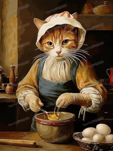 Mrs. Cat Cooking Wooden Jigsaw Puzzles 500 Pieces - 500 Piece Jigsaw Puzzle 15 X 20 Inches, Fun Indoor Activity - Gift Poster, Patience Enhancing Stress Relief Gifts Mrs. Cat Cooking Wooden Jigsaw Puzzles 500 Pieces - 500 Piece Jigsaw Puzzle 15 X 20 Inches, Fun Indoor Activity - Gift Poster, Patience Enhancing Stress Relief Gifts von RMSGOZO