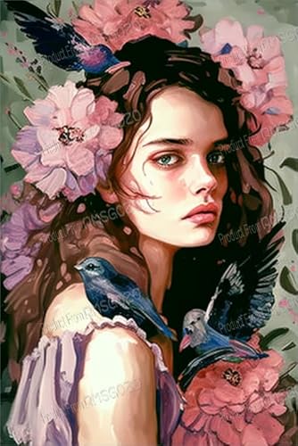 Ölgemälde Puzzle 200 Teile Blumen Krähe Mädchen Präzisionsschnitttechnik Holzpuzzle für Wohnkultur Wanddekoration Tolles Geschenk Spielzeug für Freunde Freizeit Ölgemälde Puzzle 200 Teile Blumen Krähe Mädchen Präzisionsschnitttechnik Holzpuzzle für Wohnkultur Wanddekoration Tolles Geschenk Spielzeug für Freunde Freizeit von RMSGOZO
