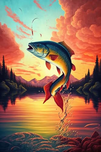 Orange Sunset Fish 1000 Teile Puzzles - Fisch Angeln See Jigsaw Puzzle für Anfänger, jedes Stück ist einzigartig, beste Geschenke für Familie Orange Sunset Fish 1000 Teile Puzzles - Fisch Angeln See Jigsaw Puzzle für Anfänger, jedes Stück ist einzigartig, beste Geschenke für Familie von RMSGOZO
